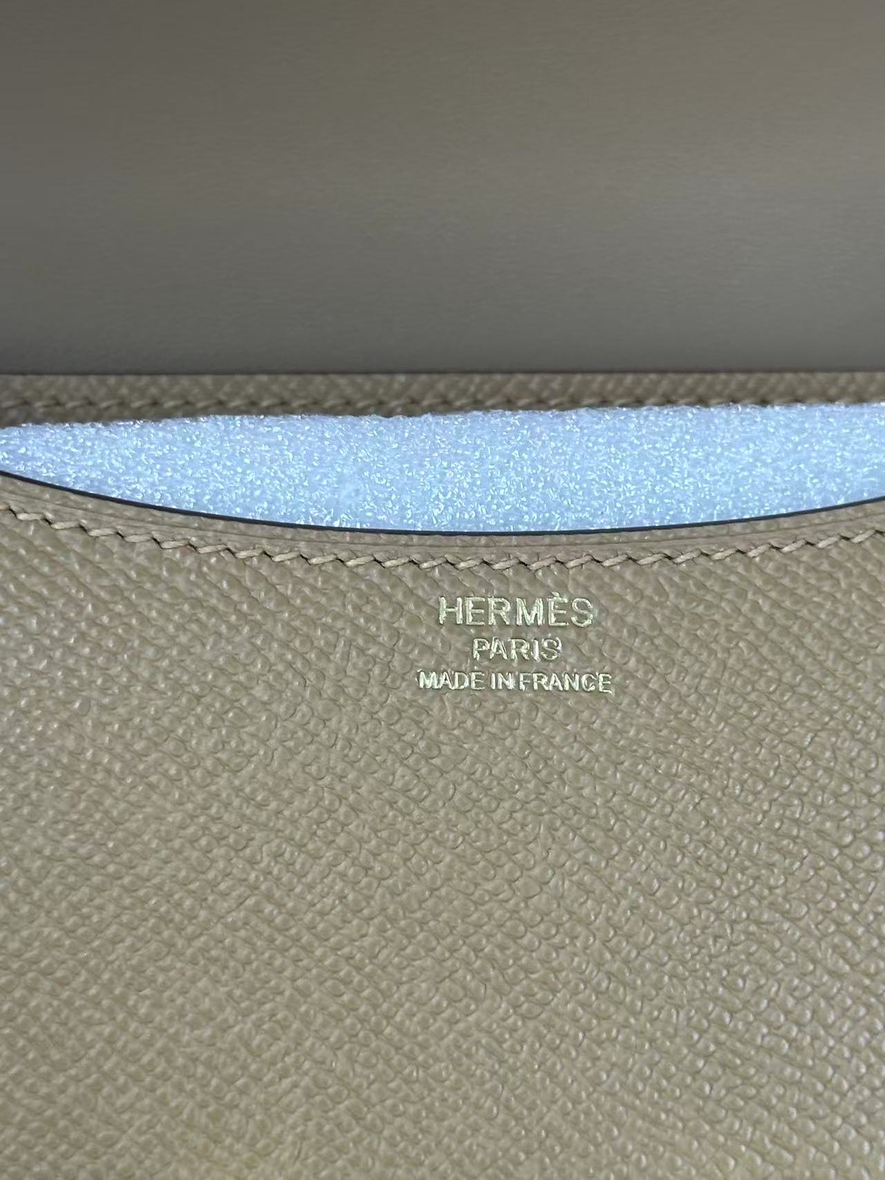Hermès Constance 18 Etoupe Epsom Leather Gold Hardware