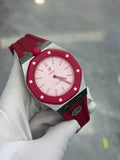 AP Royal Oak Style Watch – Crimson Red & Pink Edition