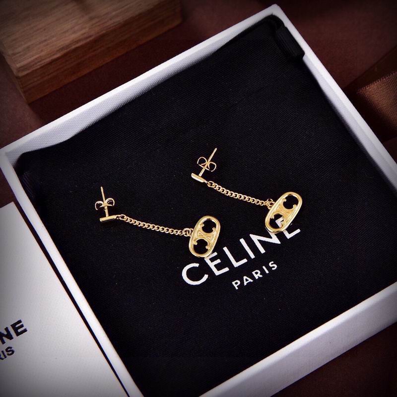 Gold Chain Drop Earrings