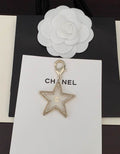 Chanel Gold-Tone Star Keyring & Bag Charm