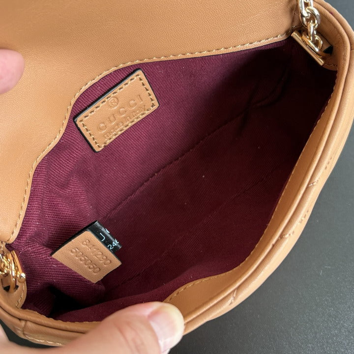 Gucci GG Marmont Super Mini Bag – Rose Beige Matelassé Leather