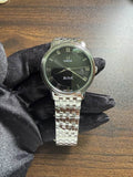 Omega Silver Black Watch 822
