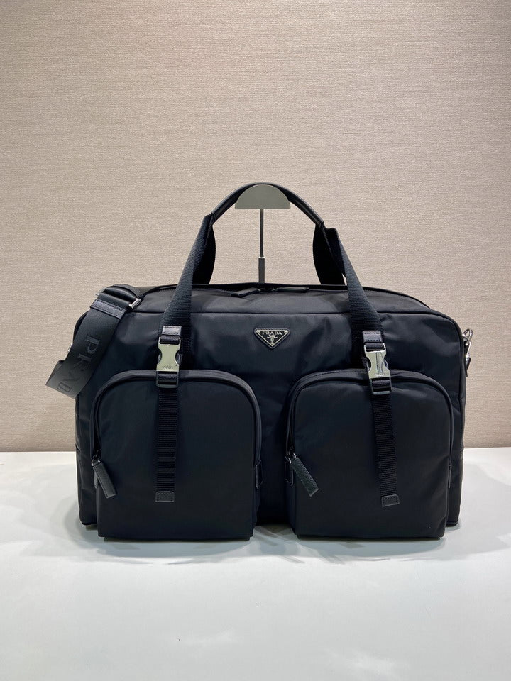 Prada Re-Nylon Duffle Bag – Black