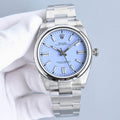 Rolex Oyster Perpetual 41mm Sky Blue Dial Stainless Steel Watch