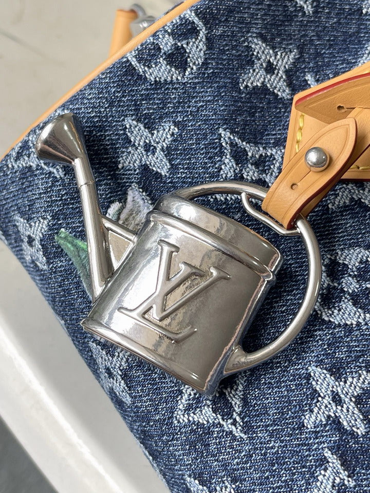 Louis Vuitton Speedy Bandoulière Mini Monogram Denim Bag