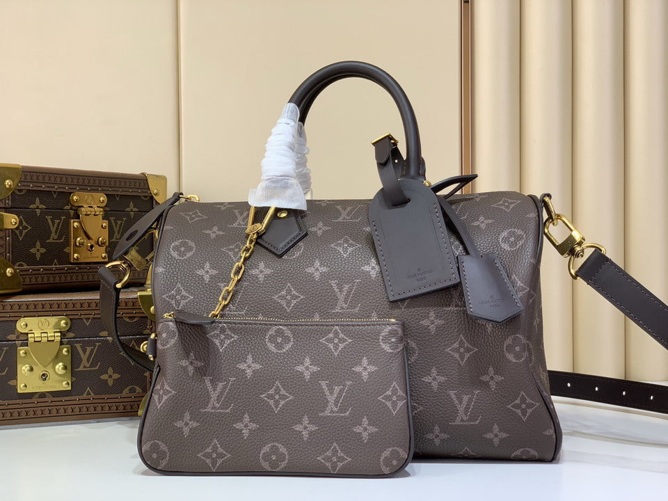 Monogram Canvas Speedy Bag with Shoulder Strap