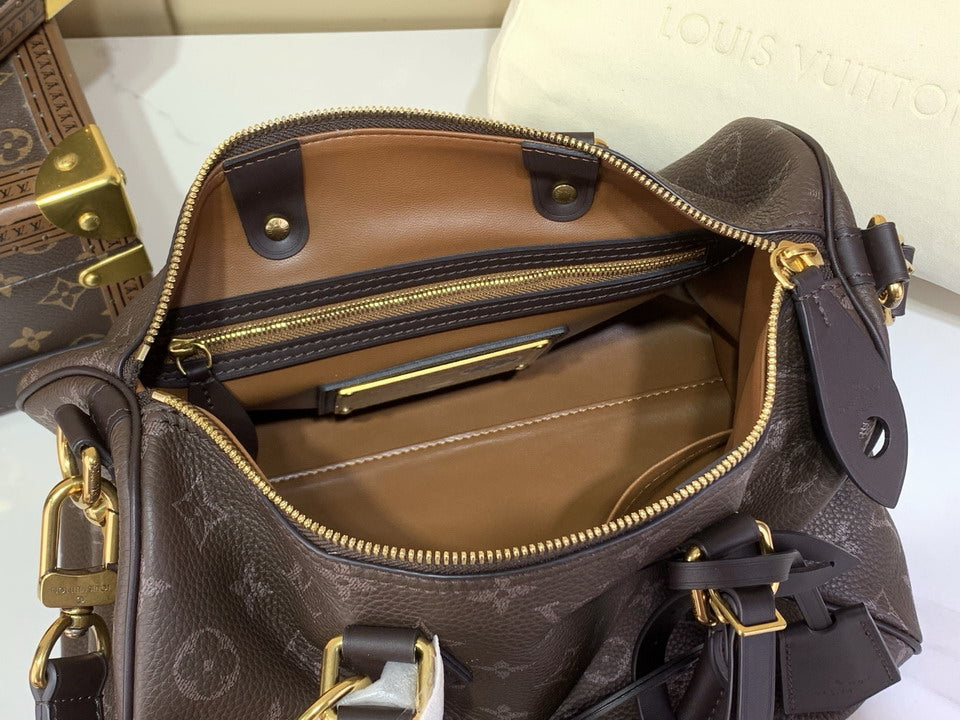 Monogram Canvas Speedy Bag with Shoulder Strap